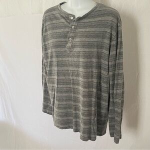 Striped Gray Long Sleeve Tee